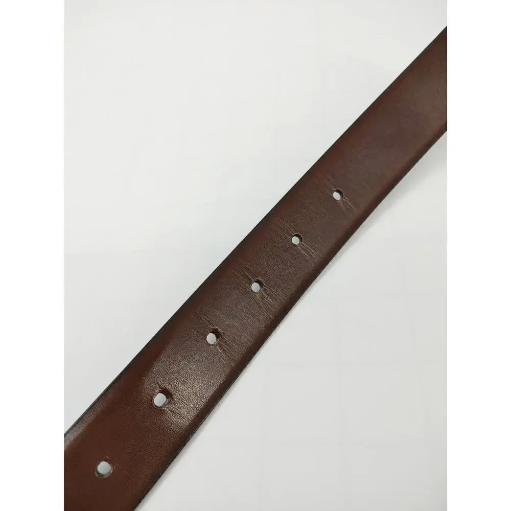 John Henry Reversible Belt Mens 34 Black-Brown Bonded-Leather Classic‎ Workwear